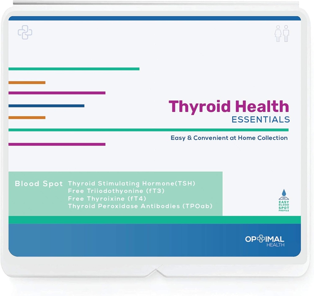 Thyroïde Optimal - Kit de test de fonction thyroïde à domicile pour les femmes et les hommes