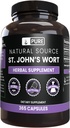 INGRÉDIENTS ORIGINAUX St. John's Wort (365 Capsules) Pas de Magnésium ou de Rice Filters, Toujours Pure, Verified Lab