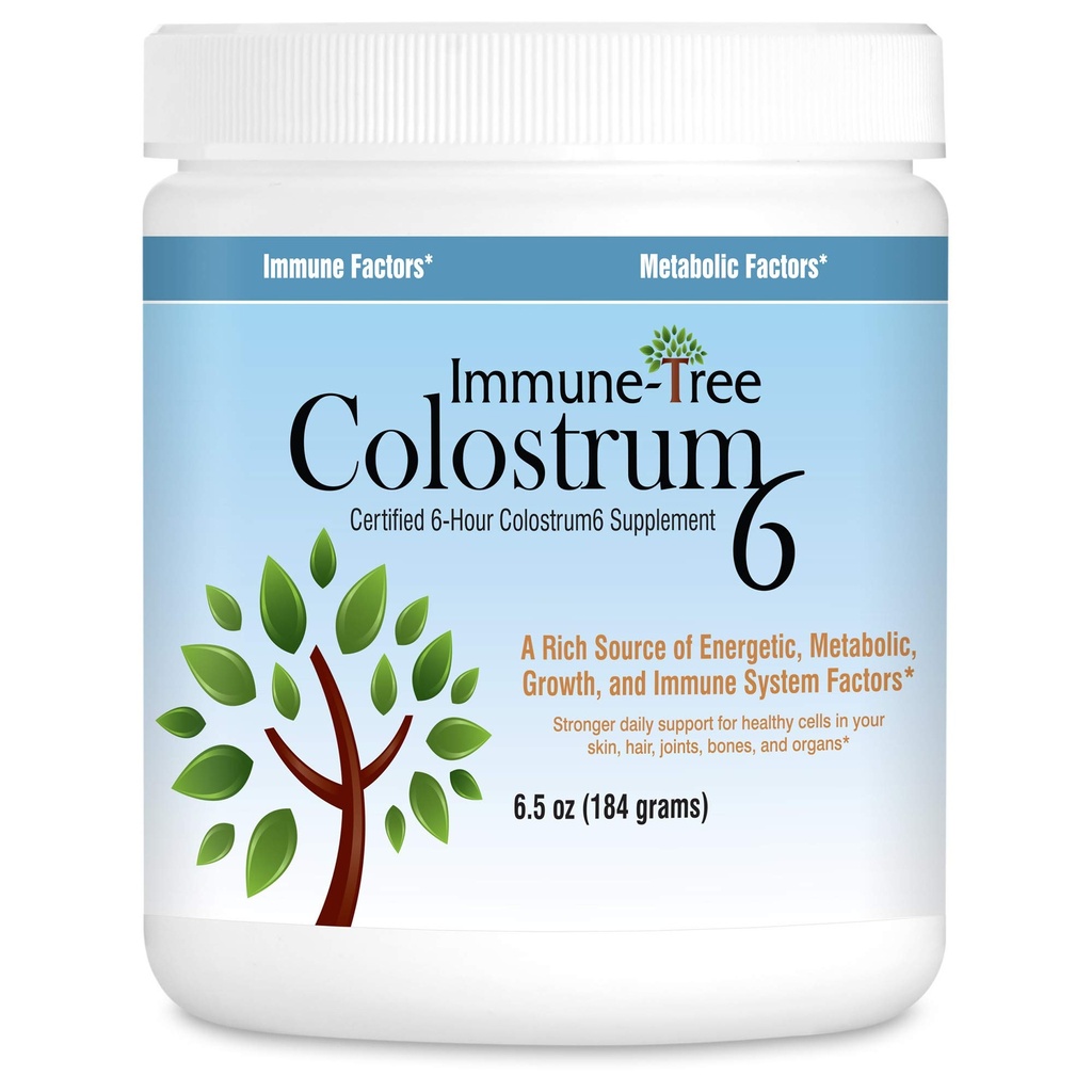 Poudre de colostrum 100% Bovine, 120 portions, 6,5 oz, soutient le système immunitaire anti-âge, santé, Gut & Digestion, muscles et tissus, et bien-être, fabriqués aux États-Unis à partir de la fée d'herbe, vaches laitières de grade A