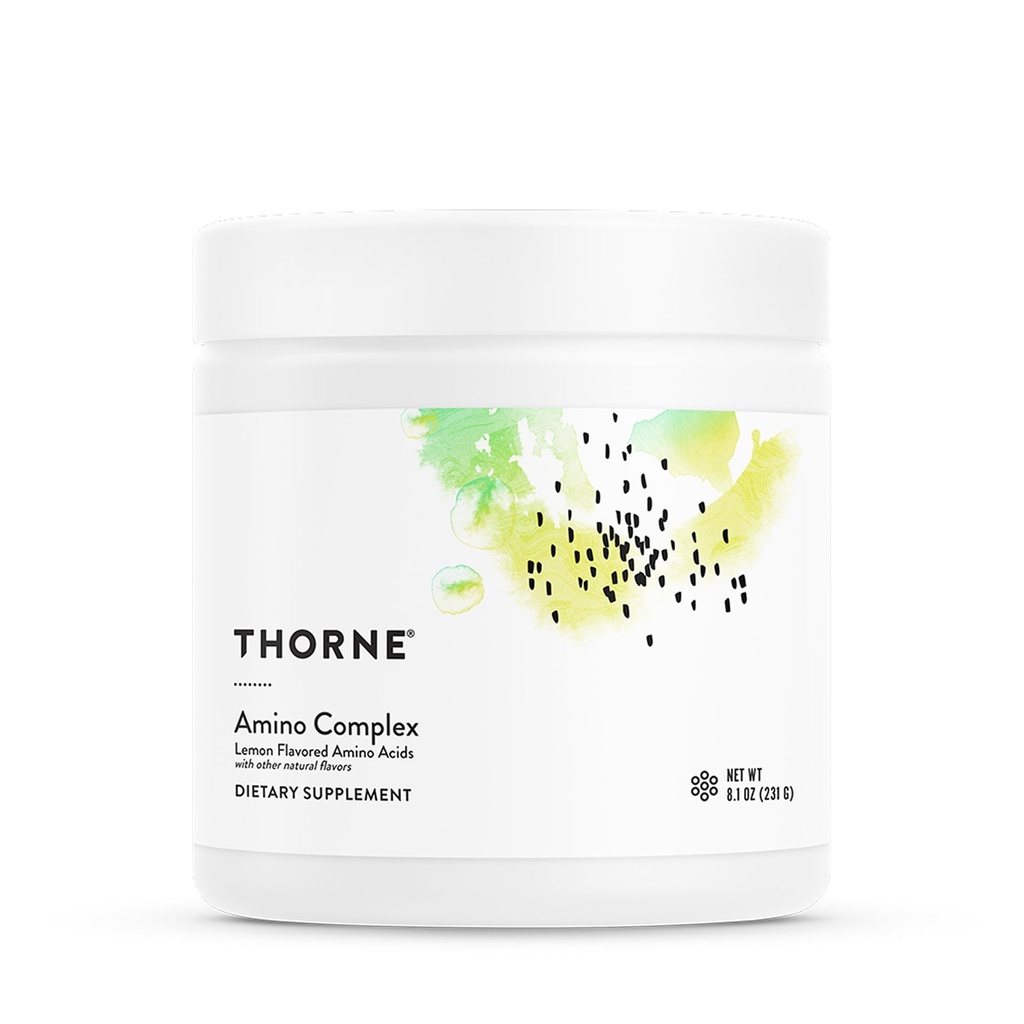 THORNE - Complexe Amino - AEA et BCAA validés cliniquement poudre pour pré ou post-entraînement - favorise la récupération de masse musculaire maigre et d'exercice* - NSF certifié pour le sport - 30 portions - 8.1 Oz - Citron