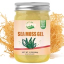 ACEYO (12 OZ gel de mousse de mer biologique cru végétalien naturel de la mer irlandaise Gel pour les femmes hommes 102 vitamines et minéraux sauvages récoltés original aromatisé non-OGM