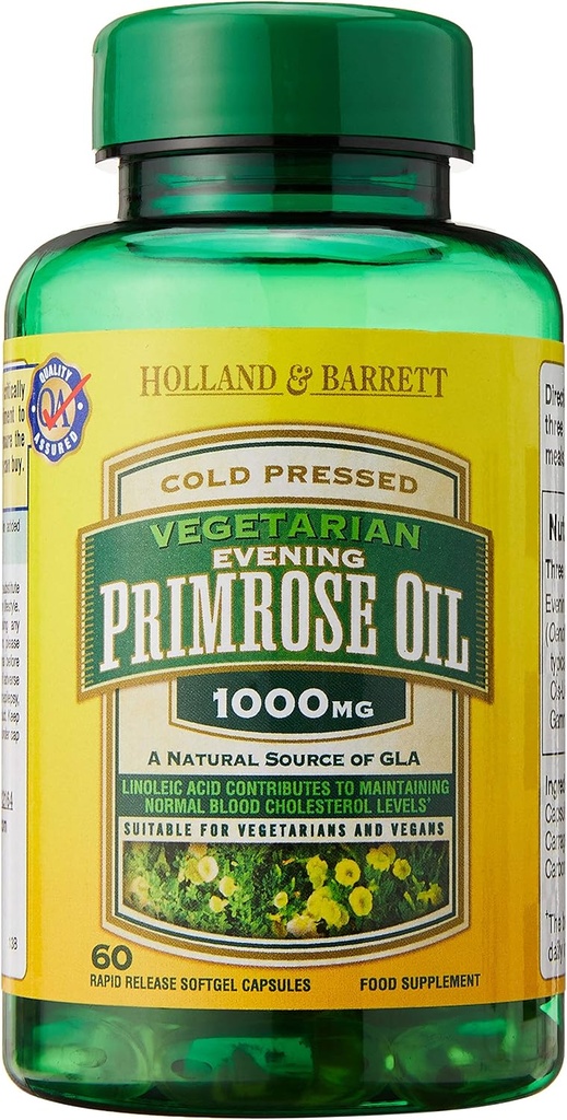 Evening Primrose Oil WITH VITAMIN B6- 1000mg - 120 capsule