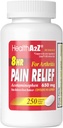 HealthA2Z® Pain Relief Release Extended Release (en anglais seulement) Acétaminophène 650mg) 8 heures (250 Caplets)