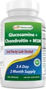 Meilleurs naturels Glucosamine Chondroïtine et MSM (non-OGM) - Promotion de la santé conjointe - 180 Compte