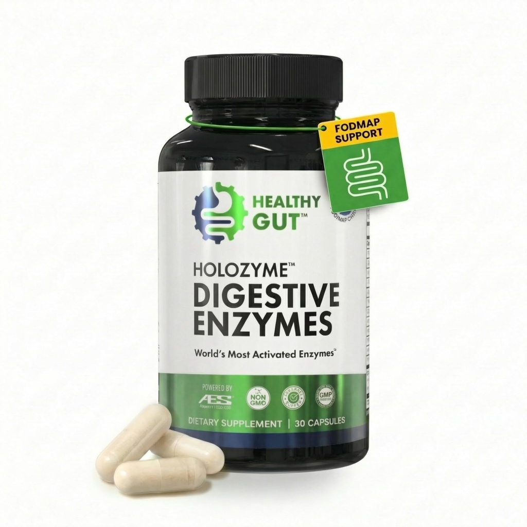 Santé Gut HoloZyme Max Strength Enzymes digestifs.