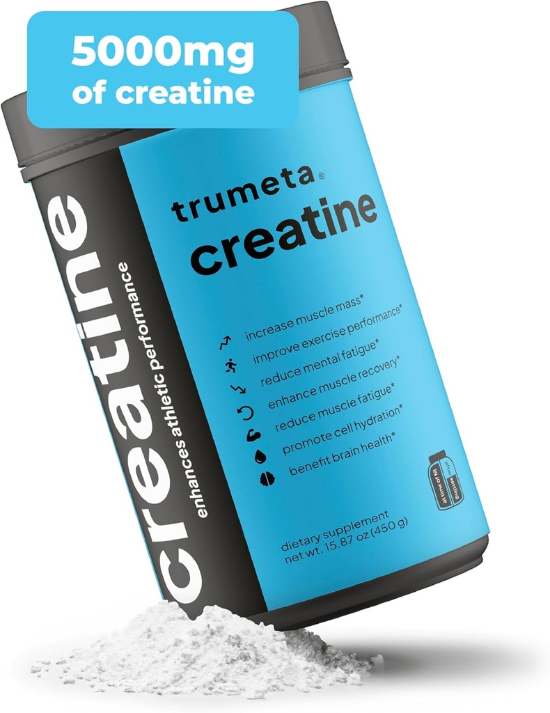 Poudre monohydratée de créatine maximisez vos entraînements, la récupération et la croissance musculaire avec la créatine végane - Supplément de créatine pure pour l'énergie constante, toute la journée et focus - 90 portions