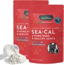 Essentials animaux Sea-Cal - Poudre de Calcium d'algues pures pour chiens au magnésium, Supplément pour chiens et chats pour os et dents sains, Santé articulaire, Calcium d'algues islandaise - 12 oz (paquet de 2)