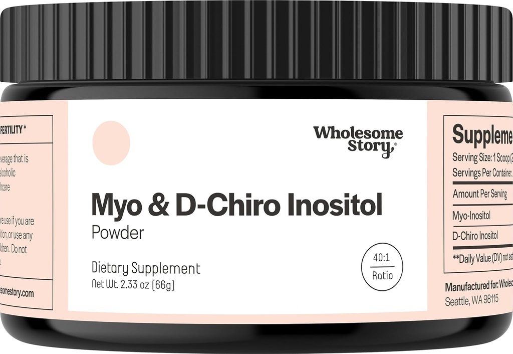 Myo-Inositol et D-Chiro Poudre de supplément Inositol pour les femmes