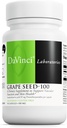 DAVINCI Labs Grain Seed-100 - Supplément alimentaire pour soutenir le système immunitaire, la fonction vasculaire et la peau saine* - avec 100 mg Extrait de graines de raisin par portion - Sans gluten - 90 Capsules végétariennes