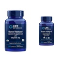 Life Extension Bone Restore + Vitamine K2 Vitamines et minéraux Maintenir la santé et la force des os et Super Omega-3 EPA/DHA Huile de poisson, sésame Lignans et extrait d'olive