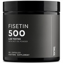 Toniiq Fisétine Ultra Haute Pureté 500mg - 98%+ Higly Purified & Bioavailable Supplément de Fisetin avec l'huile MCT pour l'absorption - Suppléments sénolytiques testés de troisième partie pour le soutien du vieillissement - 60 capsules