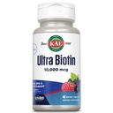 KAL Ultra Biotin 10000mcg ActivMelt, supplément de croissance des cheveux, vitamine B7 de haute puissance pour les cheveux sains, la peau, les ongles et le soutien énergétique, végétarien, naturel mélange de saveur de baie, 60 portions, 60 micro comprimés