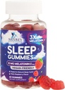 Gummies de sommeil pour adultes Extra Strength - 12 mg Melatonin Supplément Gummy de sommeil, Melatonin Gummy pour supplément occasionnel de soutien du sommeil, végétalien, non-OGM, sans gluten, Gomitas para Dormir, 60 Gummies