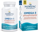 Nordic Naturals Omega-3 Phospholipides non aromatisés - 60 gels mous - 500 mg Omega-3 et 350 mg Phospholipides - Santé du coeur et du cerveau - Petits gels mous faciles à avaler - Non-OGM - 30 portions
