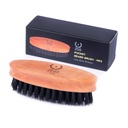 ZEUS brosse de poche et de moustache pour les hommes, outil de grooming de taille de voyage avec brosses de cheveux de sanglier doux pour le styling et le démêlage de barbe (Made in Germany) N92