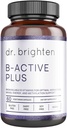 Dr. Brighten B-Active Plus — Supplément Vitamine Vegan B pour l'énergie, le métabolisme, la santé cardiaque, l'amélioration de la mémoire — 60 capsules
