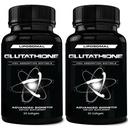 850mg Supplément de glutathion liposomique , 120 Total des softgels liposomiques , Supplément antioxydant avec/Gluta-IVTM, 100X Absorption sur la poudre de glutathion