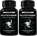 850mg Supplément de glutathion liposomique , 120 Total des softgels liposomiques , Supplément antioxydant avec/Gluta-IVTM, 100X Absorption sur la poudre de glutathion