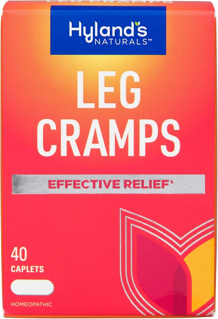 Caplets de crampes à jambes Hyland, relief naturel de la crampe de veau, de jambe et de pied, 40 Caplets de comte