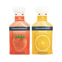 Transcend Foods Fraise + Gels d'orange (1,1 oz, paquet de 24) Gel de carbure à action rapide Fraise et saveur d'orange – sans caféine, sans gluten