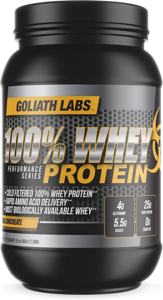 Goliath Labs 100% Whey Protein Powder 10 lb (Peanut Butter-Chocolate)