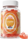 Gommies L-Lysine 1000mg - Suppléments L-Lysine pour enfants et adultes - Lèvres et plaies froides* Soutien aux femmes - Gommies Lysines à croquer avec vitamine B12 - Végétaux, non OGM, sans gluten, 60 comtes