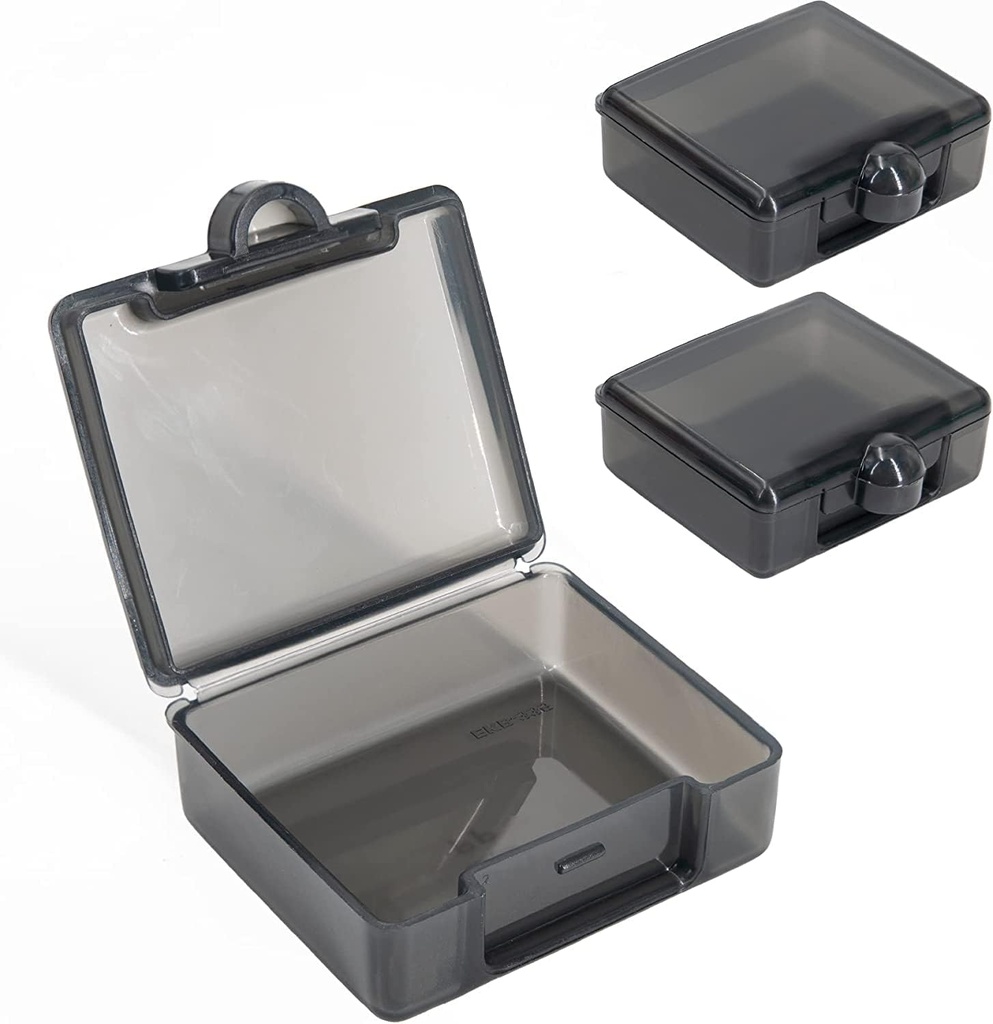 Sukuos Petite Pill Box 3 pcs, Mignon cas de pilule de voyage portable pour la purée de poche, BPA libre mini organisateur de pilules pour pilules suppléments d'huile de poisson de vitamine, étanche cas de médecine, facile à nettoyer
