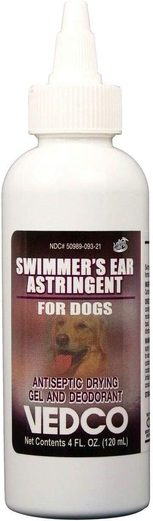 Astringent d'oreille de Vedco Swimmer pour chiens 4 oz par inconnu