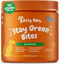 Zesty Paws Stay Green Bites for Dogs - Grass Burn Soft Chews for Lawn Spots Caused by Dog Urine - with Cranberry for Urinary Tract & Bladder - Chicken - 90 Count