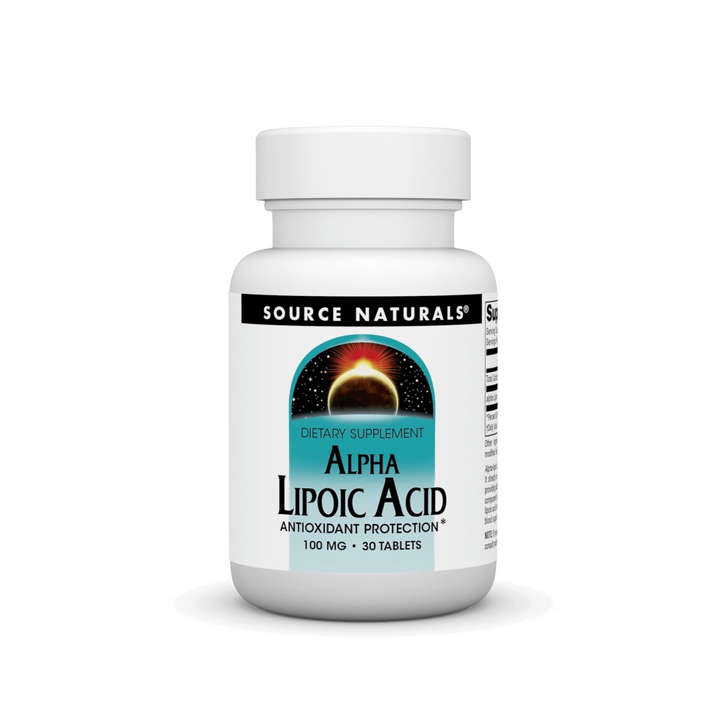 Alpha Lipoic Acid 100mg Source Naturals, Inc. 30 Tabs