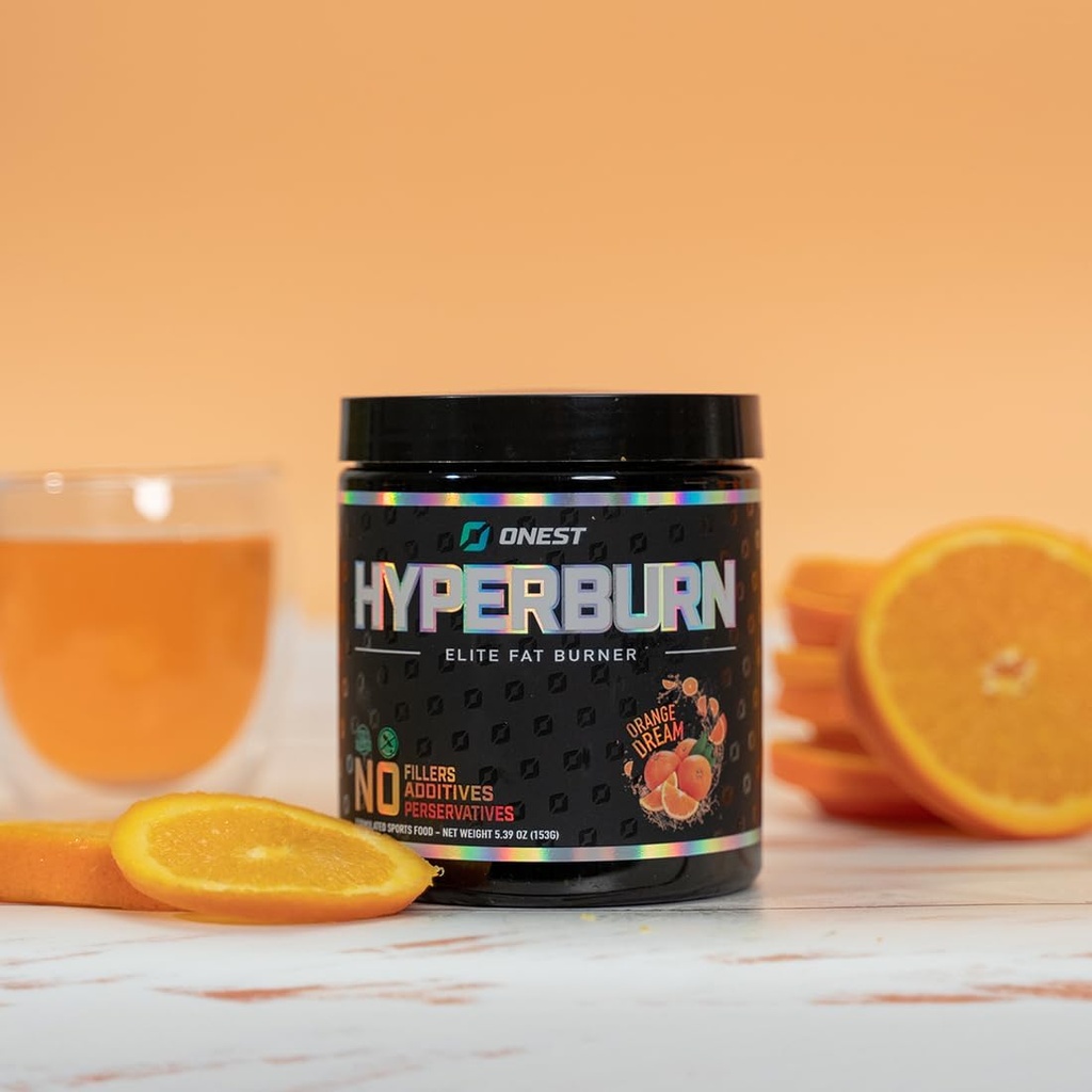 ONEST Hyperburn Fat Burner Powder – 153g (30 portions), supplément d'énergie et de soutien à la performance amélioré Booster de métabolisme et de sports poudre de nutrition pour les hommes et les femmes