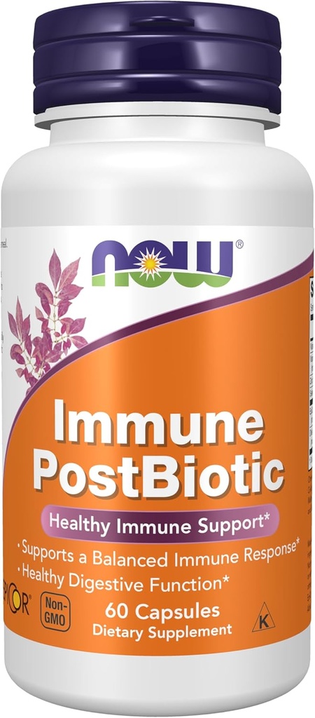 MAINTENANT Aliments suppléments, immunité EpiCor® Plus avec vitamine C, soutien immunitaire sain*, 60 gélules