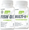 Muscle Pharm Essentials Multi-V+ & MusclePharm Essentials Fish Oil Elite Omega 3 Supplement