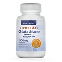 Glutathion liposomique non-OGM, supplément sans gluten de 500mg - peut fournir un soutien immunitaire, la détox hépatique, la santé cérébrale et la santé cardiaque - 60 gélules de Glutathion