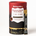 Better Alt Pure Himalayan Shilajit Cinnamon Honey Sticks avec du miel biologique. Facile à consommer Shilajit. 30 bâtons pour stimuler l'énergie et le soutien immunitaire, 85+ Trace Minerals, 75%+ Fulvic Acid