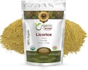 Bio Way Licorice Root Powder (Glycyrrhiza glabra) - Thé à base de plantes Kosher & USDA Certifiés Vegan, Non-OGM & Sans gluten , Testé pour le métal lourd et la pureté , 100% brut de l'Inde (1/4LBS / 4Oz)