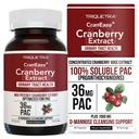 CranEaze®: Extrait de jus de canneberge plus D-Mannose – 36 mg PAC, 100 % PAC soluble - Soutient la santé urinaire – pilules de canneberge les plus efficaces pour les femmes, supplément de canneberge UTI - 60 capsules