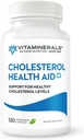 Vitaminerals® 125 Cholesterol Health Aid Plus | Niacin | CoQ10 | Garlic | Phytolestrol Complex | 60 Vegetable Capsules