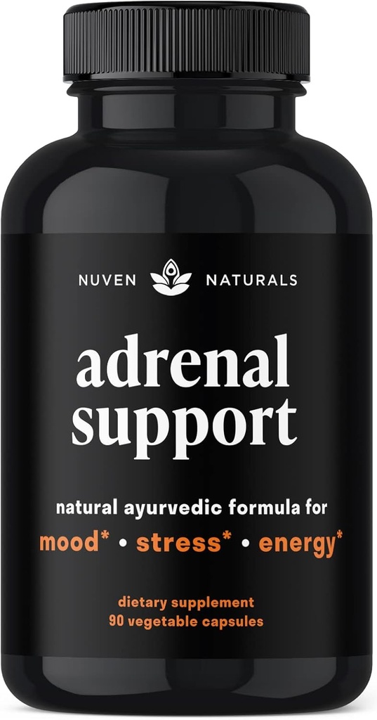 Support adrénal - Cortisol Manager & Adrénal Support Suppléments avec Ashwagandha Extract, Rhodiola Rosea, Saint Basilic pour soutenir le stress, la fatigue et l'énergie
