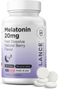 Balancebreens Melatonin 20mg Comprimés à dissolution rapide - Haute puissance, action rapide, soutien de sommeil naturel – Aides au sommeil pour les adultes – Formule non gorgée, sans médicaments – 120 pilules pour dormir