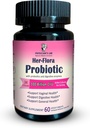 Médecin Labo Her-Flora Femmes Probiotique 100 Million CFU par Capsule, Non-OGM, 34 souches, avec Prébiotiques et enzymes digestives, Gut & Vaginal Health, H.Pylori Support, 60 Veg Caps, 2-Months Supply!