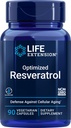 Prolongation de vie Optimisé Resvératrol, 90 Capsules végétariennes