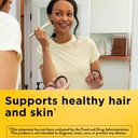 Nature Made Biotin 1000 mcg, complément alimentaire soutient cheveux et peau sains, 120 softgels, 120 jours d'approvisionnement (paquet de 2)