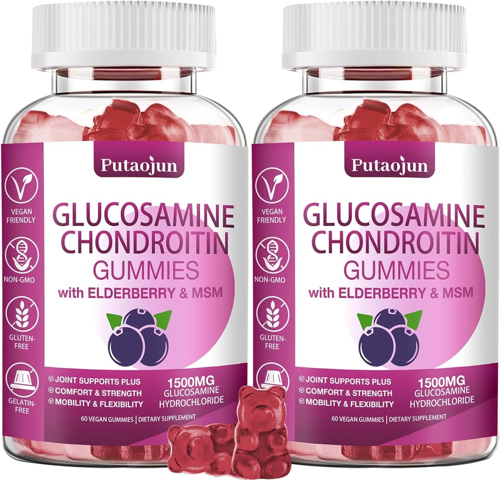 Glucosamine Chondroïtine Suppléments avec MSM & Elderberry.