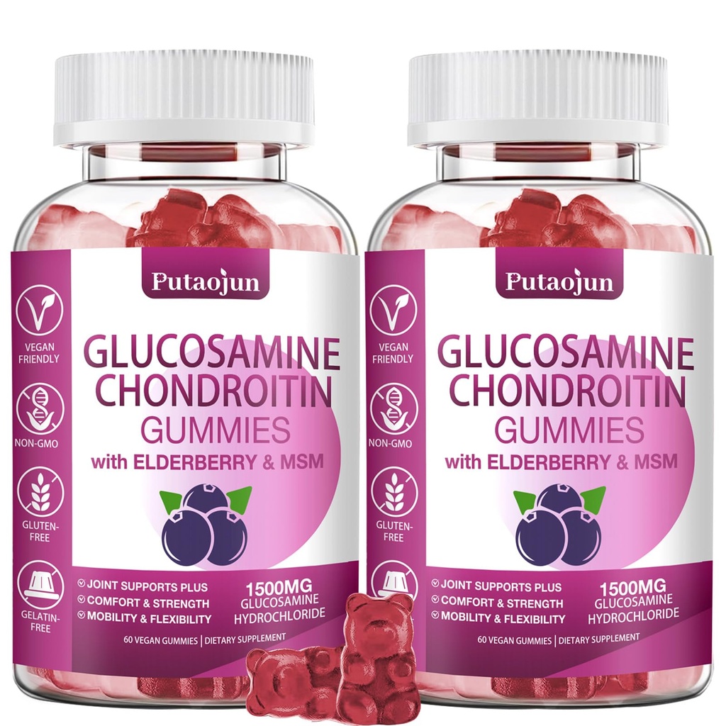 Glucosamine Chondroïtine Suppléments avec MSM & Elderberry.