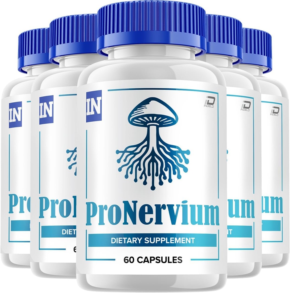 Pronervium Nerve Health Support Pills, Pronervium Reviews, Pronervium Nootropic Advanced Formula, Pronervium All Natural Focus Supplément, Pronervium Cerveau Support Reviews (5 Pack - 300 Capsules)