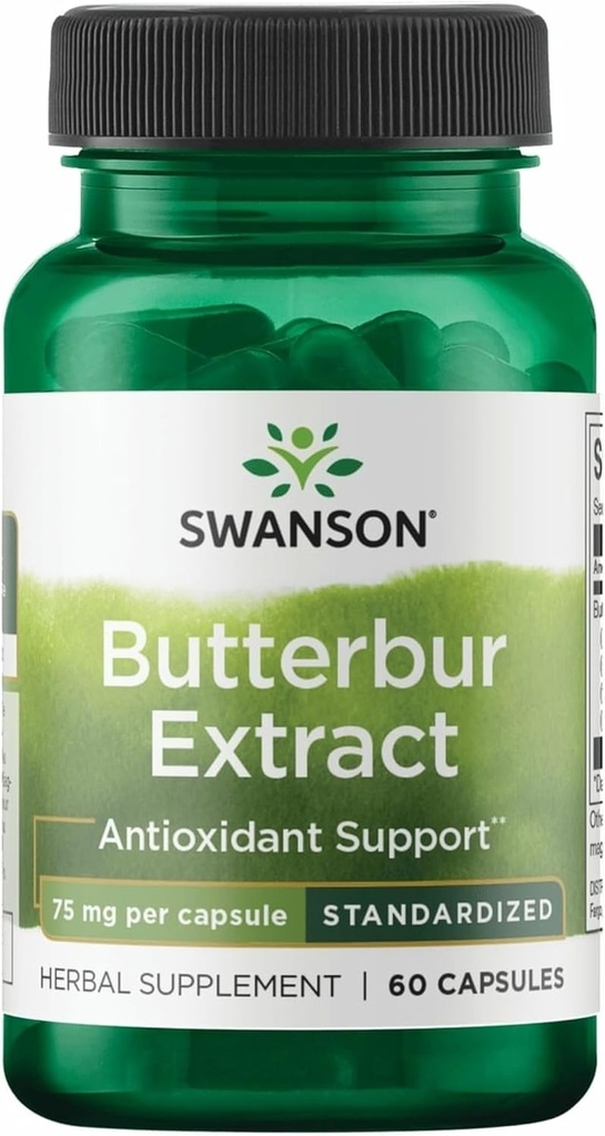 Extrait de beurre de Swanson - Standardisé 75 mg 60 capsules