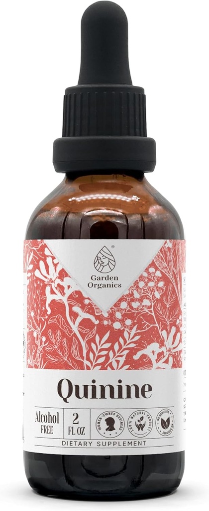 Quinine sans alcool extrait de teinture naturelle, système immunitaire booster, gouttes liquides faites à partir de 100% (2 fl oz)