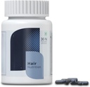 Supplément de nutrition des cheveux avec biotine, vitamines, minéraux, acides aminés et bloquants DHT pour la croissance des cheveux, la nausée, renforce et réduit la chute des cheveux pour les hommes et les femmes - 30 capsules de veg (1 mois)