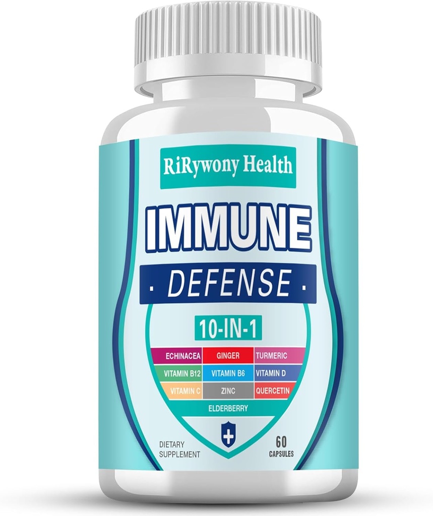 Supplément de soutien immunitaire - Immune System Booster pour adultes fabriqués aux États-Unis-063-0911XL-112NAD
